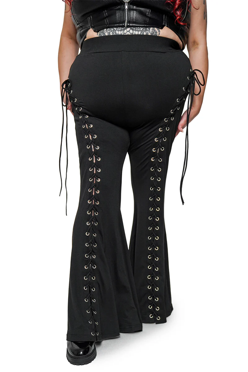 Alice Lace Up Flare Pants - Image 6