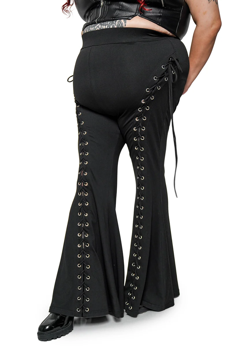 Alice Lace Up Flare Pants - Image 7
