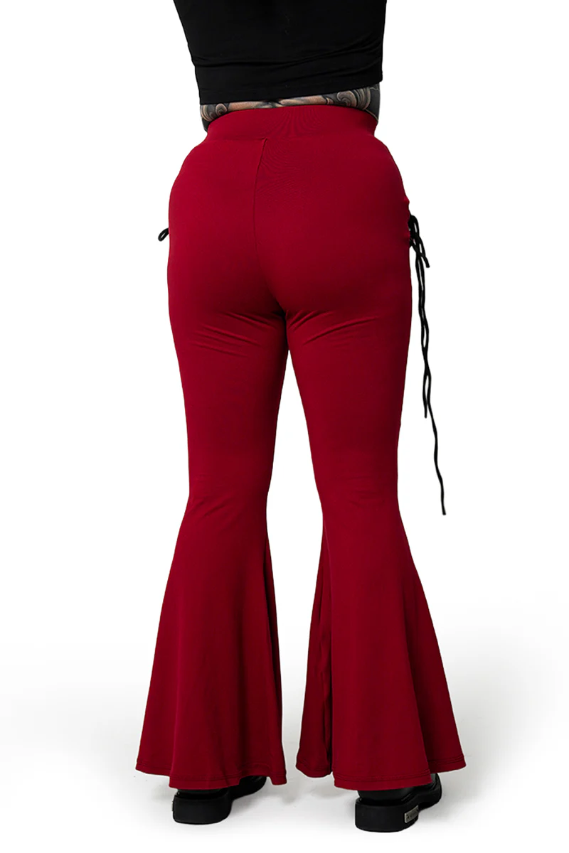 Blood Red Alice Flare Pants - Image 5