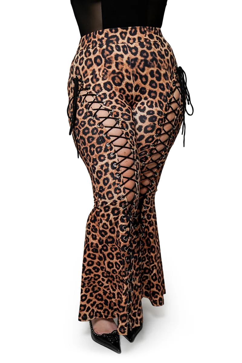 Leopard Alice Flare Pants - Image 4