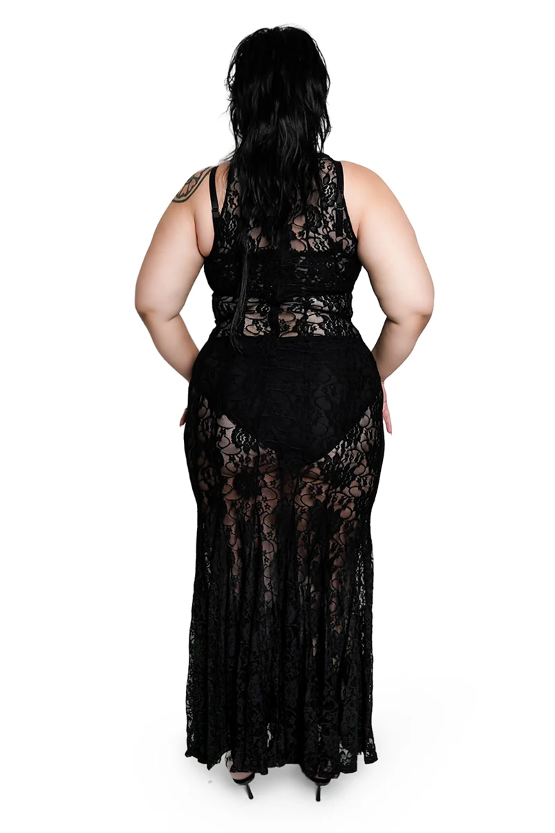 Lovelace Maxi Dress - Image 4
