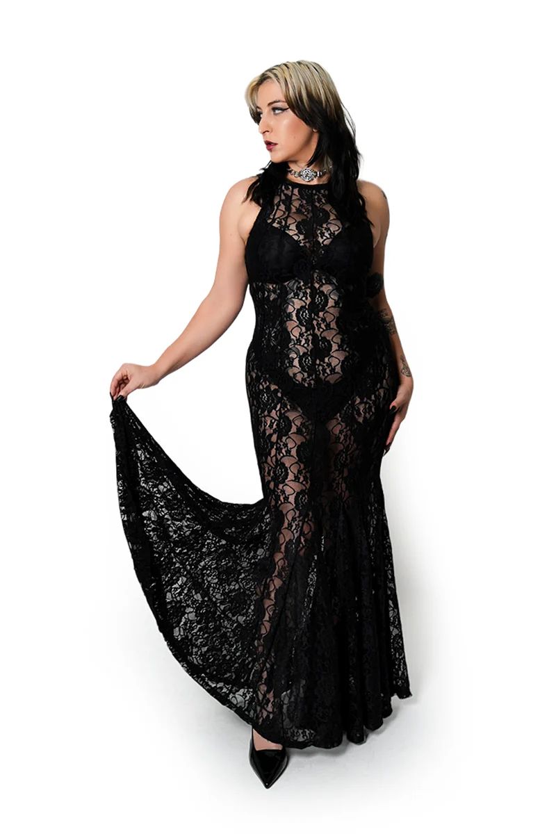 Lovelace Maxi Dress - Image 5
