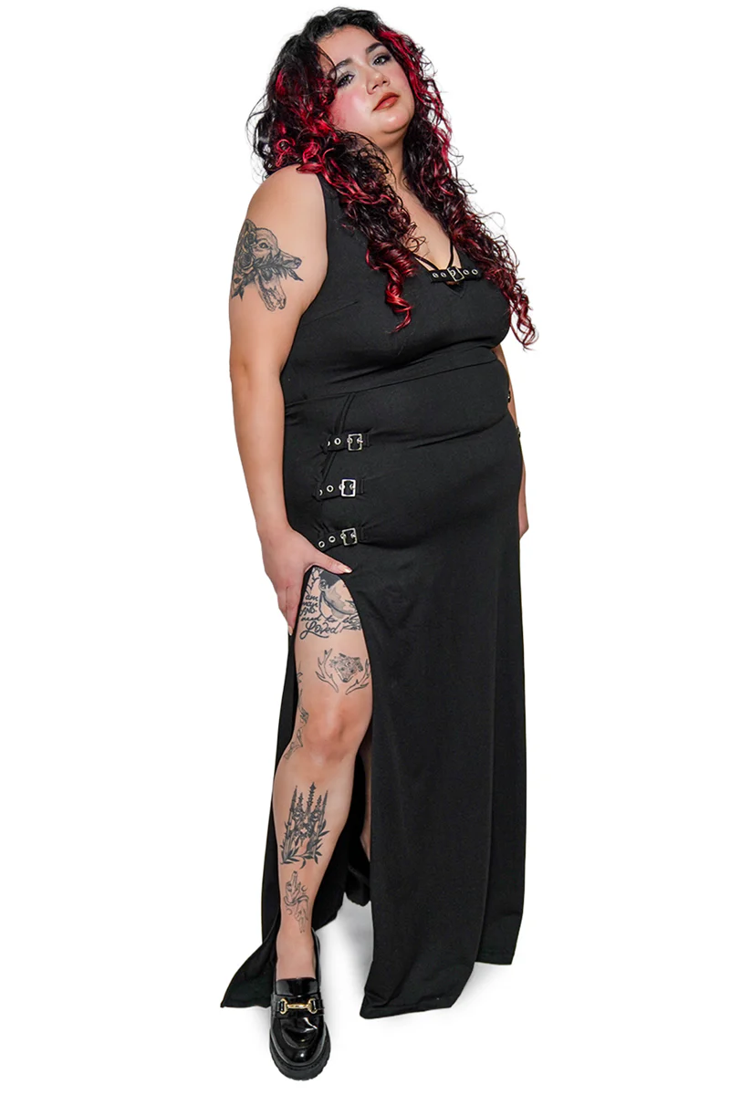 Rosetta Buckle Maxi Dress - Image 11