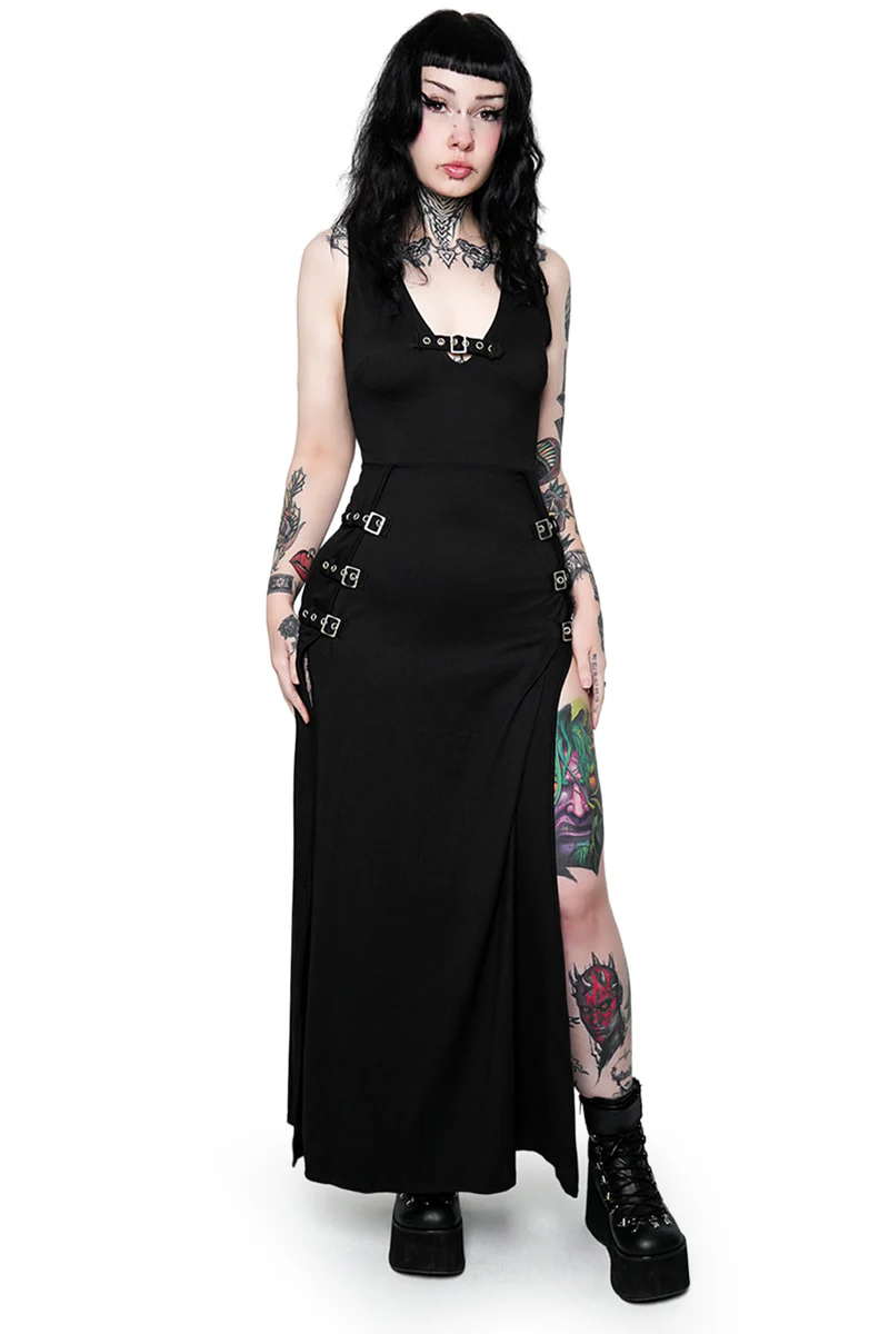Rosetta Buckle Maxi Dress - Image 5