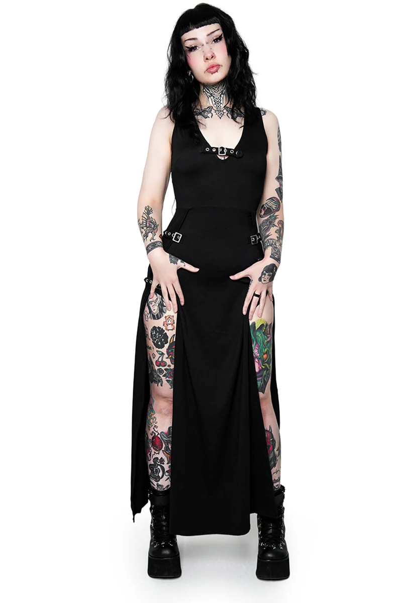 Rosetta Buckle Maxi Dress - Image 6
