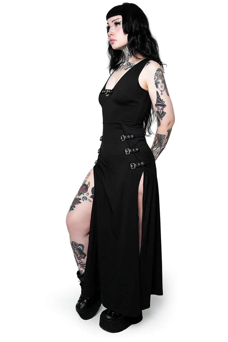 Rosetta Buckle Maxi Dress - Image 7