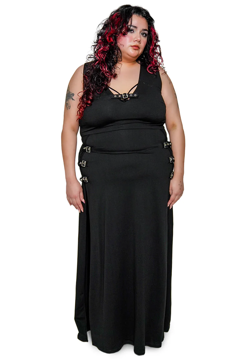 Rosetta Buckle Maxi Dress - Image 9